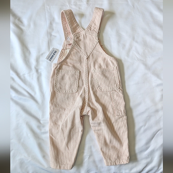 NWT Old Navy Striped Overalls 6-12m - Picture 2 of 4